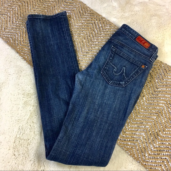 AG Jeans 25 Adriano Goldschmied Straight Leg Denim - Picture 2 of 4